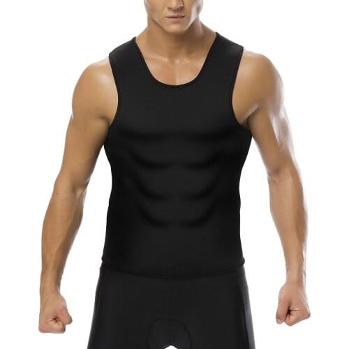 Mens Body Shaper Compression Shirt Slimming Vest Workout Tank Tops Abs Abdomen Undershirts Neoprene Shapewear Tummy Control New