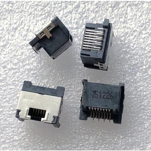 New notebook PCB main board network cable connector RJ45 connector 8pin crystal socket base