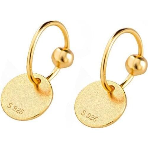 Charm Gold Silver Color Hoop Earrings Dainty Female Round Small Earrings For Women Tiny Jewelry Vintage Fashion Wedding Earrings