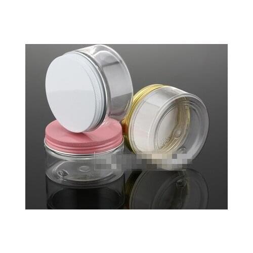 100g PET Empty Jar Pots Cosmetic Makeup Inner Lid Face Cream Lip Balm Container My Refillable Bottles