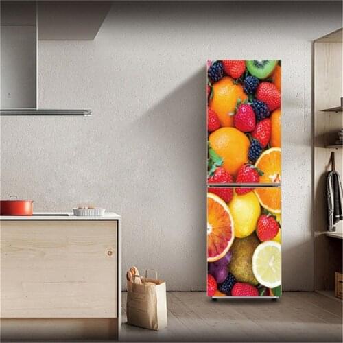 Self Adhesive Wallpapers Renovation DIY PVC Stickers On Door Waterproof Entrance Home Fridge Decoration Decal Print Art Picture