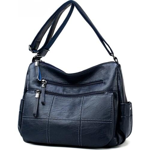 Soft Leather Quality Messenger Bags 2021 New Shoulder Bags for Female Pu Leather Women Handbags Famous Brand Designer