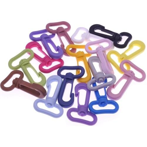 Sutoyuen 30pcs Plastic Snap Hooks Rotary Swivel Backpack Buckles Dog Carbines Lobster Buckle Webbing 20mm 25mm