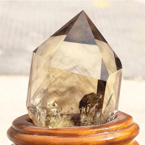 1kg Natural Citrine Smoky Quartz Crystal Stone Mineral Specimen Wand Point Tower Healing Home Decoration Collection