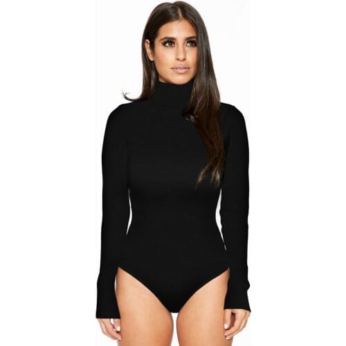 WENDYWU Women's Long Sleeve Bodysuits