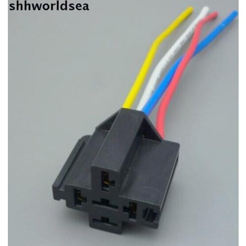 Worldgolden 5/30/100pcs Wired 4 Pin Relay Mounting Base Socket Holder