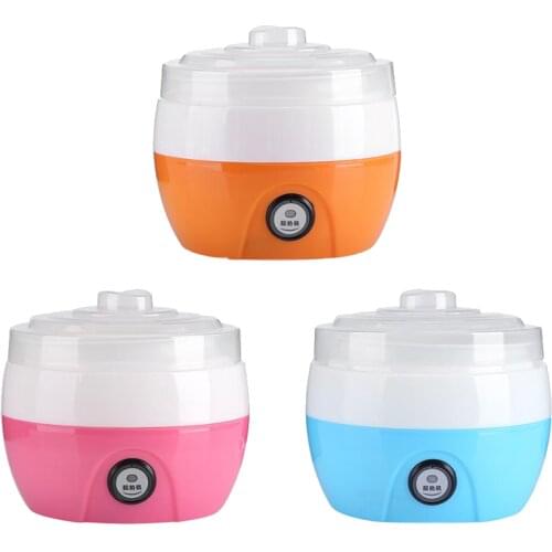 Yogurt maker 1L Automatic Yogurt machine Household DIY Yogurt tools Kitchen appliance Stainless steel/PP tank Pink 220V