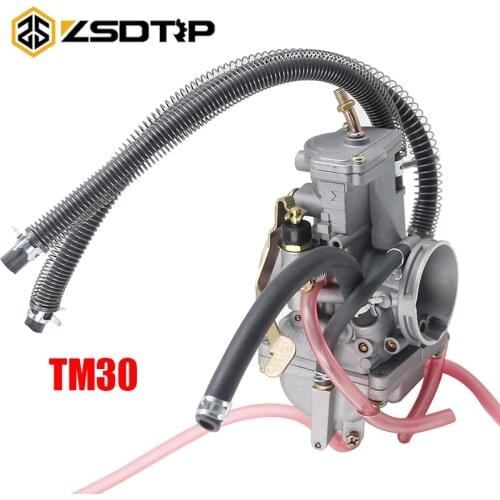 ZSDTRP For Mikuni Carburetor Vergaser Carb TM30 Flat Slide TM Carburetor For Yamaha DT200WR DT200S RZ250 RZ350