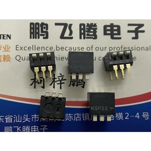 1PCS Imported Japanese OTAX KSP32 dial code switch 3-bit key type side dial 3P encoding straight plug 2.54mm