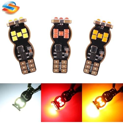 2PCS 1156 BA15S PW21 1157 T20 T15 7440 LED 3030Chip 15SMD Car Bulbs White Red Yellow Reverse Brake Lights Waterproof Signal Lamp