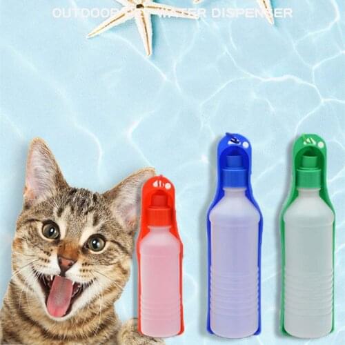 500ml Pet Dog Water Bottle Folding Drinker Outdoor Travel Portable Drinking Bottle Feeder Bowl