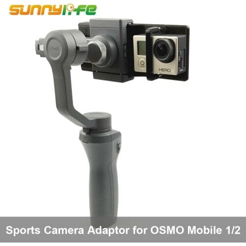 Nrew Arrival 3D Print GoPro Hero3/4/5/6 YI Sports Action Camera Mounting Adaptor for OSMO MOBILE 1 2 Gimbal Accessories