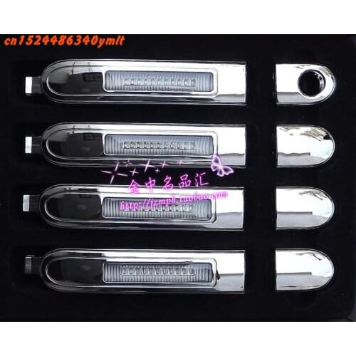 Accessories Car modification warning safety door handle LED lights,blue light and yellow light.For Ford Focus 2005-2010