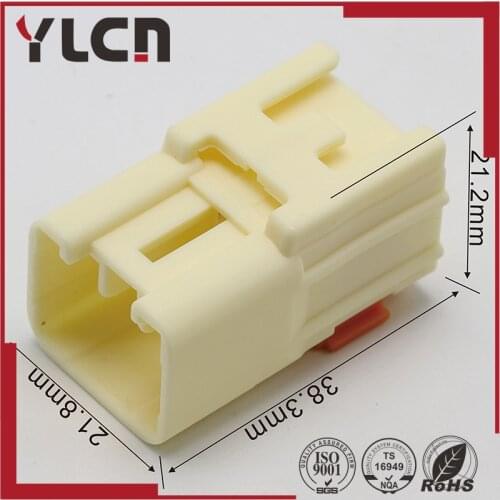 Free shipping 6pin auto wire plastic male plug electric wiring harness cable connector