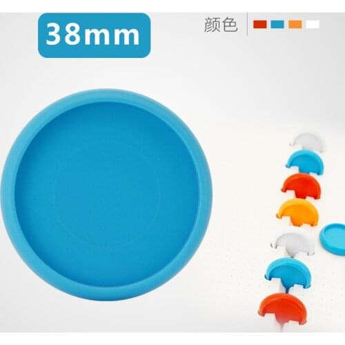 38mm MushroomHoleButton Notepad Plastic Loose-leaf Coil 360 Degree Foldable Plastic Disc Buckle Paper Clip Office&school