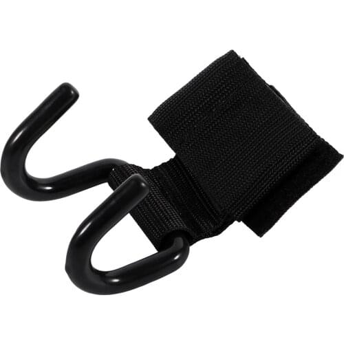 Black Weight Lifting Training Wrist Support Bandage Straps Hook Gym Hook Grips Weightlifting Deadlift Pull-Up Booster Belt