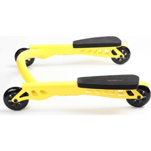 Home/Gym 4-Wheel Abdominal Roller with 330LBS Load Capacity, Ab Roller Wheel with Knee Pad, Total Body Exercise Abdominal Device