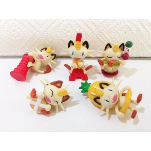 Pokemon Rocket Team Meowth Series Cute Limited Action Figure Model Toys