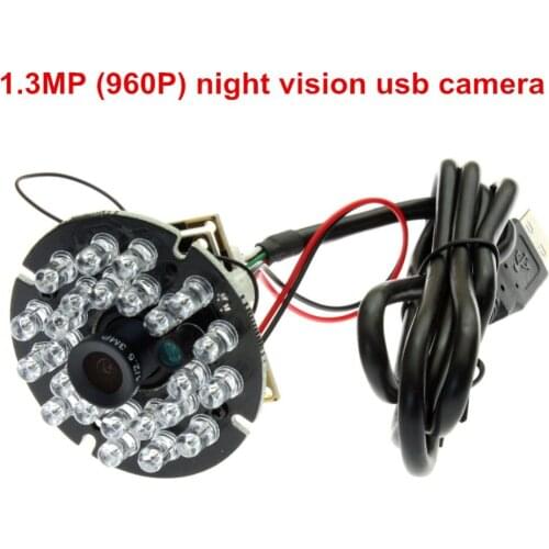 1.3mp HD cmos AR0130 MJPEG 30pfs Infrared night vision ir usb camera android for atm machines ELP-USB130W01MT-RL12