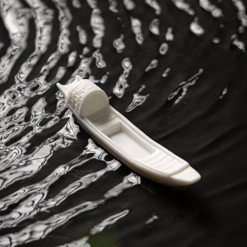 Ceramic Boat Ancient Boat Micro Landscape Landscaping Decorations Landscape Bonsai Zen Decoration Accessories Tea Pet ChineseTea