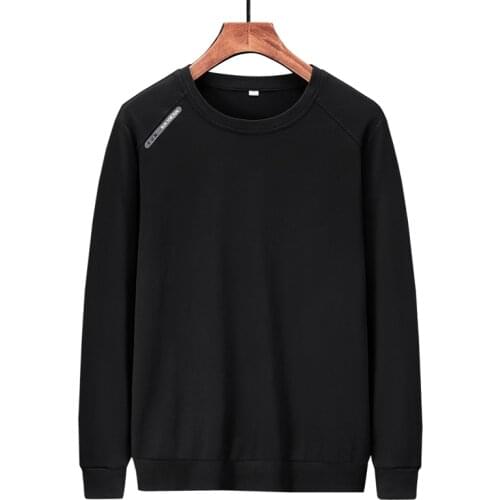 Autumn And Winter New Round Neck Sweater MenS Solid Color Leisure Long Sleeve Top 2021 Trend Versatile Cotton Pullover