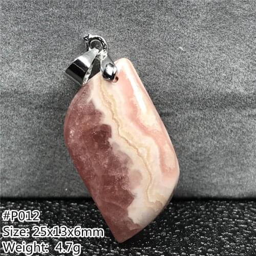 Top Natural Red Rhodochrosite Pendant Jewelry For Woman Lady Man Love Crystal 25x13x6m Beads Silver Horse Eye Gemstone AAAAA