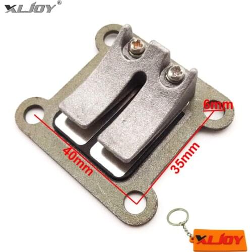40-6 Reed High Performance Valve Block Plate For 47cc 49cc ATV Quad Dirt Pocket Bike Mini Moto 2 Stroke Go Kart Motorcycle