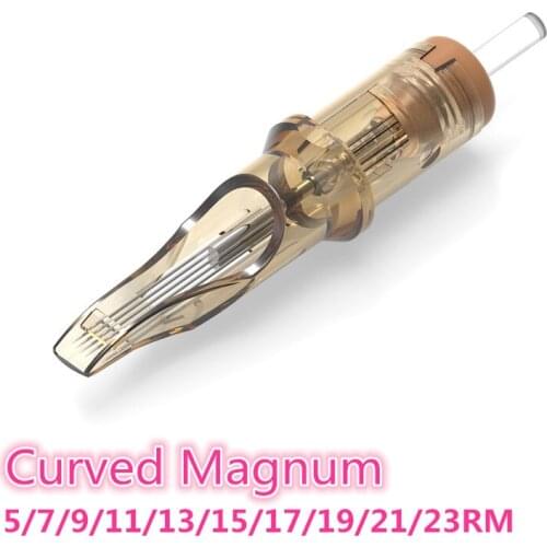 Premium Coffee Evolved Tattoo Needle Cartridges Curved Round Magnum 5/7/9/11/13/15/17/19/21/23/25RM