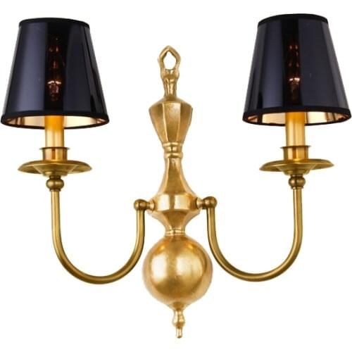 Luxury Bronze Wall Lamp Nordic Wall Sconce Light Fixtures 1L, 2L,3L LED Bedroom Lights Bathroom Bedroom Light Living Room Lights