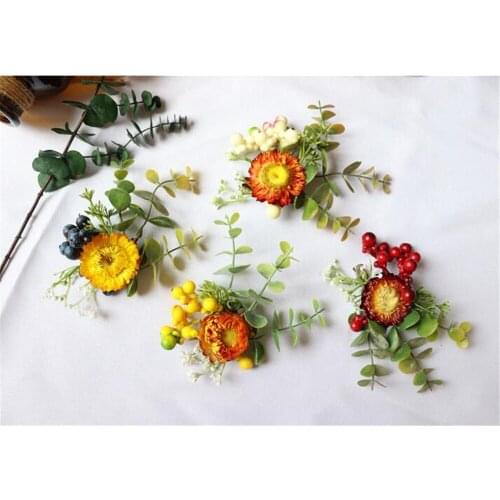 Christmas Hair Clips Berries Flower Hairpin Cute Girl Wedding Photography Hair Accessories Hairpins B1504