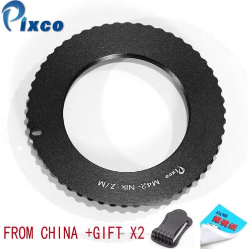 Pixco M42-For Nikon Z6 Z7 Ultra-slim Lens Mount Adapter Ring for M42 Lens to Suit for Nikon Z Mount Camera for Nikon Z6 Z7