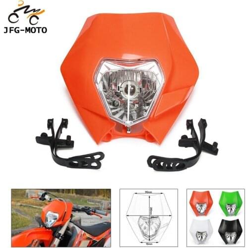 Universal Motorcycle Headlights Headlamp Lamp Light For KTM HONDA SUZUKI YAMAHA KAWASAKI BWM Mounting Enduro Supermoto Bike