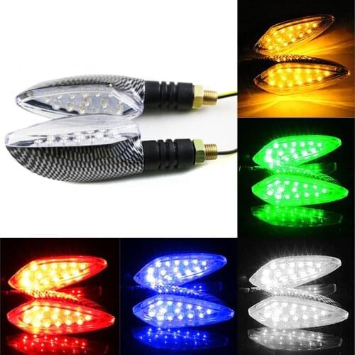 Universal 2pcs 12V LED Turn Signal Light Motorcycle Turn Signals Blinker Motorcycle Turn Signal Lamp Stop Signal Brake Lighting