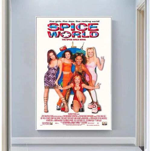 V0711 Spice World Vintage Classic Movie Wall Silk Cloth HD Poster Art Home Decoration Gift
