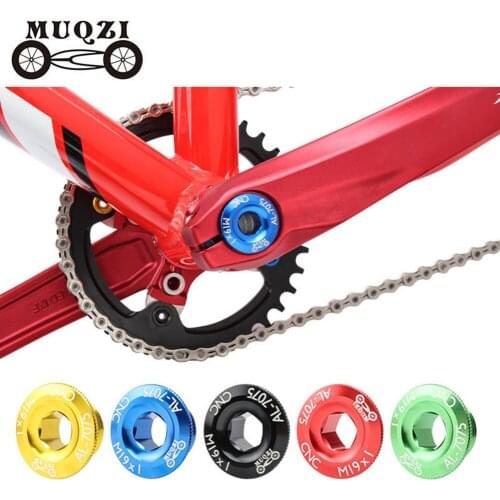 Mountain Bicycle Crank Cover Screw Cap M19 Aluminum MTB Road Bike Crankset Bolts Cycling BB Central Axis Screws Accessories
