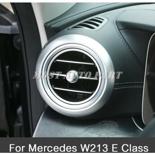 ABS Plastic Interior Side Air Vent Outlet Cover Ring Trim For Mercedes Benz E Class W213 2016-2019 2pcs Car Decoration Car Trim