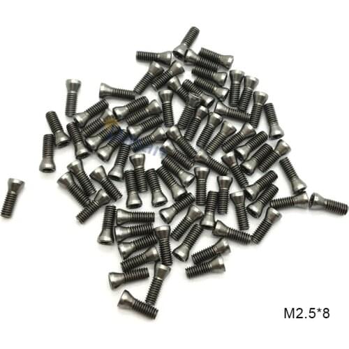 50pcs M2.5*6mm Insert Torx Screw for Replaces Carbide Inserts CNC Lathe Tool Lathe Accessories