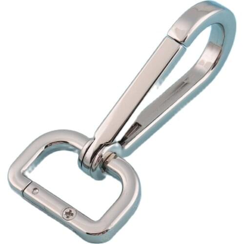 25mm Lanyard clasp Large Swivel Clips Metal Dog chains Silver Strap Lobster Snap Hook Purse Leash Buckles Craft Hardware