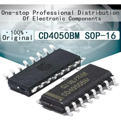 10/Pcs New Original HCF4050 HEF4050BT CD4050BM CD4050 SOP-16 Six - way co-directional buffer IC Chip SOIC-16