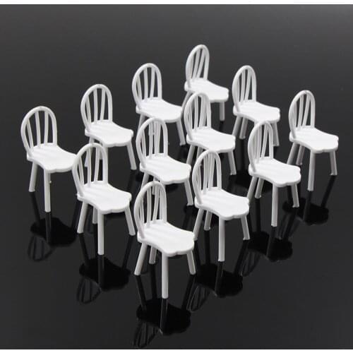 12pcs Model Train 1:20 1:25 1:30 G Scale Railway Leisure Chair Settee Bench Scenery ZY19 model building kit railway modeling