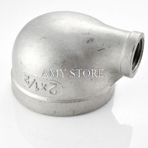 2"X1/2" Female Threaded Elbow Reducer Pipe Fitting 90 Degree angled SS304 BSP