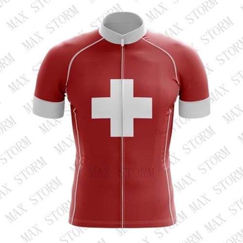 2019 Switzerland New Team Cycling Jersey and Sleeveless jersey Mountain Race Top max storm Quick Dry /Breathable
