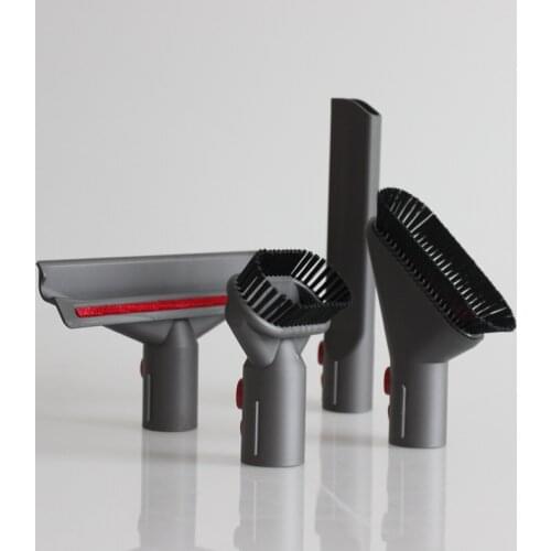 4 pieces / set for Dyson V7 V8 V10 vacuum cleaner accessories long flat suction brush head bed nozzle gap nozzle bracket