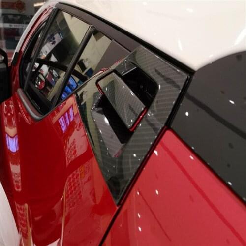 ABS Carbon Fibre For Toyota C-HR CHR 2017 - 2020 accessories Car door protector Handle Decoration frame Cover Trim Car Styling
