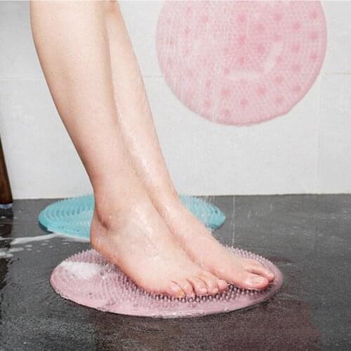 Silicone Massage Brush Bath Mat Foot Bath Massage Brushes Bathroom Accessories Cleaning Tools Household Items