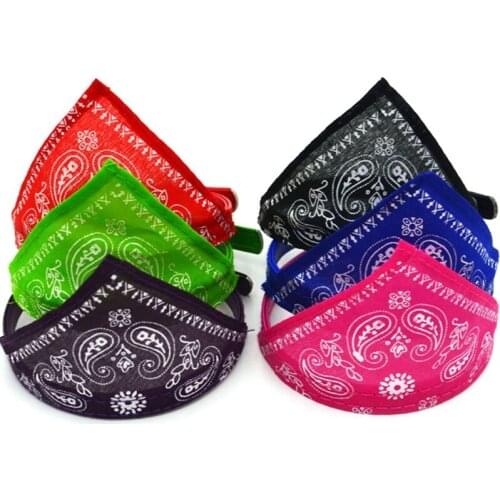 Pet Dog Bandana Collar Neckerchief Triangle Neck Scarf Saliva Towel Cute Cartoon Animal Pattern Pet Accessories Supplies
