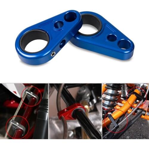 CNC Brake Line Clamps For Yamaha Banshee 350 Raptor 250 350 660 700R Grizzly 125 300 YFM350 YFM660 YFM700 Wolverine Warrior