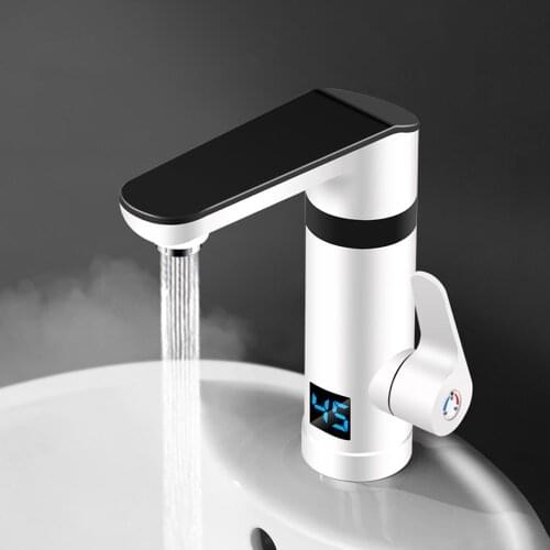 ZK30 3000W Instant Electric Faucet Water Heater Quickly Heating Tap Kitchen Faucet With Temperature Display Hot Cold Dual-use