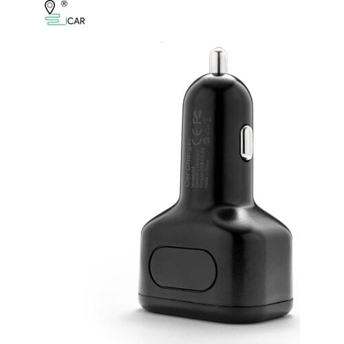 Car Charger Tracker GPS Tracker for Vehicle Voice Monitor Geo-fence Dual Charging Port Free Platform