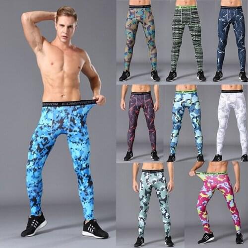 Running Motorcycle Compression Pants Camouflage Men Leggings Tights Basketball Motobike Training Fitness Sports Soccer Trousers